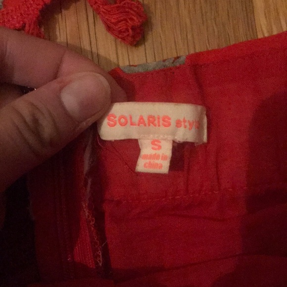 S Red Floral Two Peice Set - Picture 2 of 2